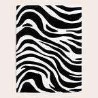 Black and white zebra stripe pattern Poster Gallery Image 4