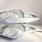 Washington DC toile gray Pillow Sham Gallery Image 3