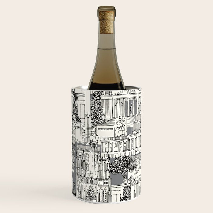 Washington DC toile gray Wine Chiller Gallery Image 2