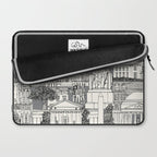Washington DC toile gray Laptop Sleeve Gallery Image 2