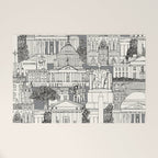 Washington DC toile gray Welcome Mat Gallery Image 1