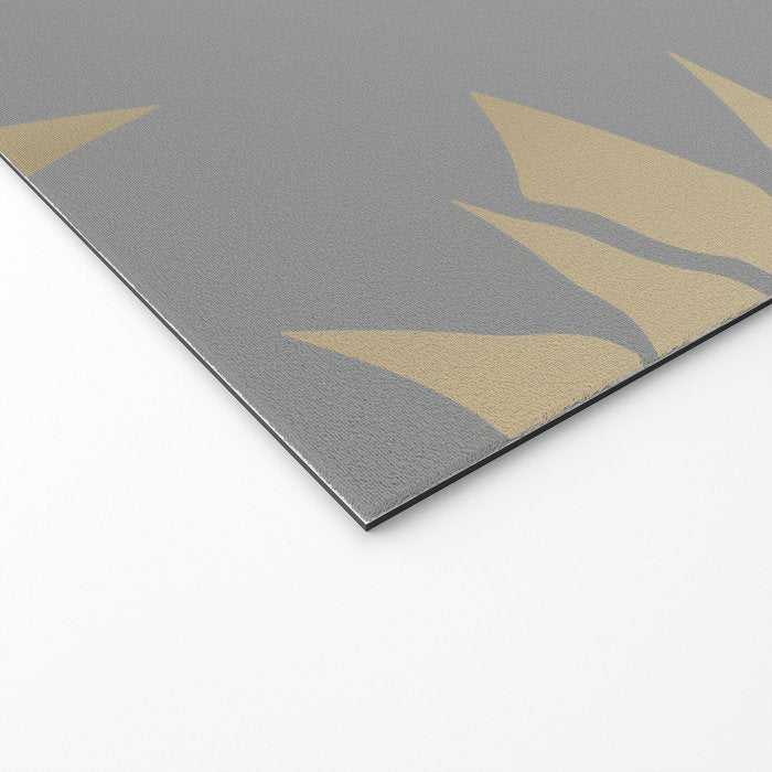 Glam Pineapple Art in Gray and Gold Welcome Mat Gallery Image 2