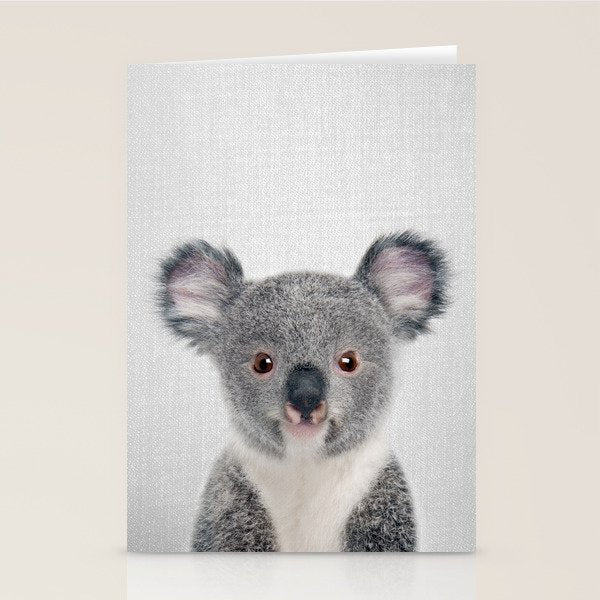 Baby Koala - Colorful Stationery Card Gallery Image 1
