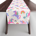 Space Unicorn - Neon Rainbow Table Runner Gallery Image 1