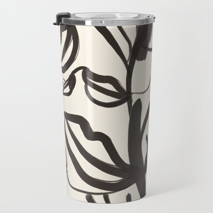 Abstract line art eyes  Travel Mug Gallery Image 3