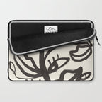 Abstract line art eyes  Laptop Sleeve Gallery Image 2