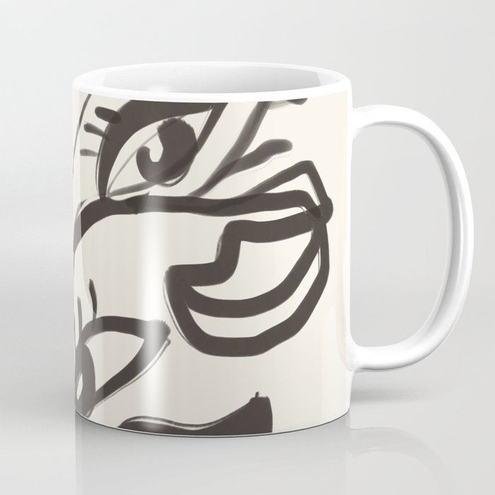 Abstract line art eyes  Coffee Mug Gallery Image 1