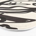 Abstract line art eyes  Bath Mat Gallery Image 3