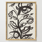 Abstract line art eyes  Serving Tray Gallery Image 1