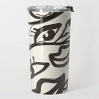 Abstract line art eyes  Travel Mug Gallery Image 2