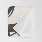 Abstract line art eyes  Throw Blanket Gallery Image 3