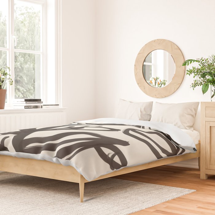 Abstract line art eyes  Duvet Cover Gallery Image 2
