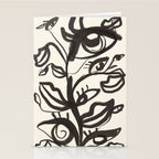 Abstract line art eyes  Stationery Card Gallery Image 2