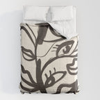 Abstract line art eyes  Comforter Gallery Image 6