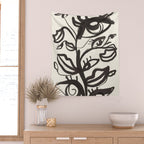 Abstract line art eyes  Wall Tapestry Gallery Image 2