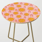 Cute Sun and Rainbow Pattern Side Table Gallery Image 2