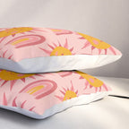Cute Sun and Rainbow Pattern Pillow Sham Gallery Image 3
