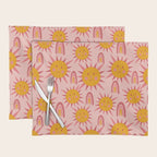 Cute Sun and Rainbow Pattern Placemat Gallery Image 1