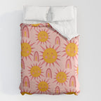 Cute Sun and Rainbow Pattern Duvet Cover Gallery Image 6