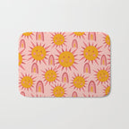 Cute Sun and Rainbow Pattern Bath Mat Gallery Image 1