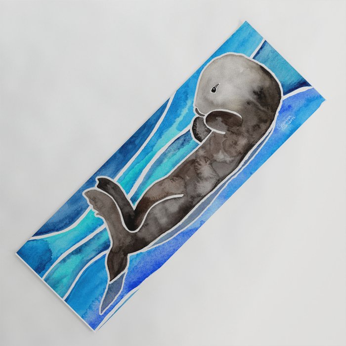 Sea Otter Yoga Mat Gallery Image 1