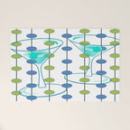 Mid-Century Modern Atomic Art Cocktails 1.0 Welcome Mat Gallery Image 1