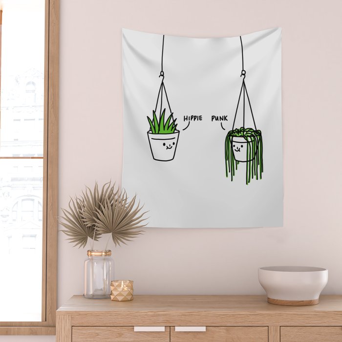 Hippie and Punk plants Wall Tapestry Gallery Image 2