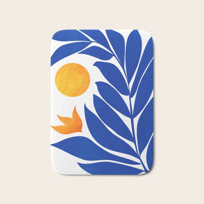Indigo Garden Sunset Bath Mat Gallery Image 1