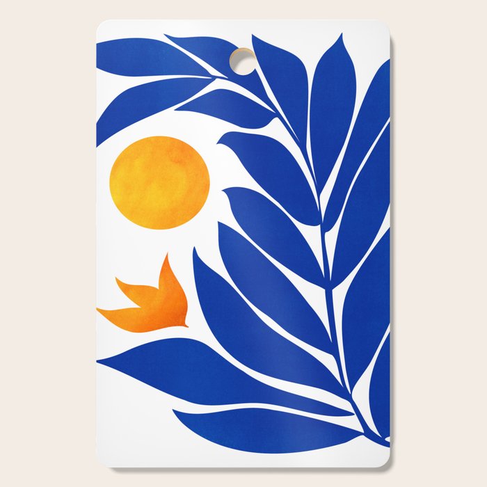 Indigo Garden Sunset Cutting Board Gallery Image 1
