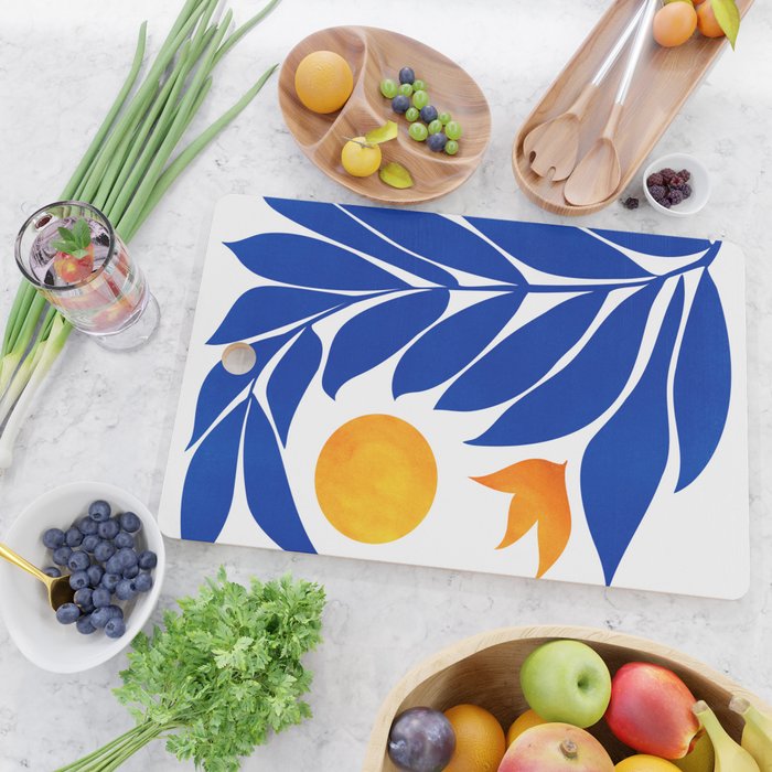Indigo Garden Sunset Cutting Board Gallery Image 2