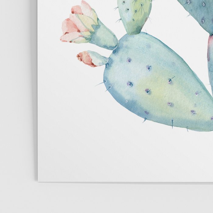 Cactus 2  White #society6 #buyart Poster Gallery Image 3