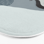 Whimsical Blue Whale Bath Mat Gallery Image 3