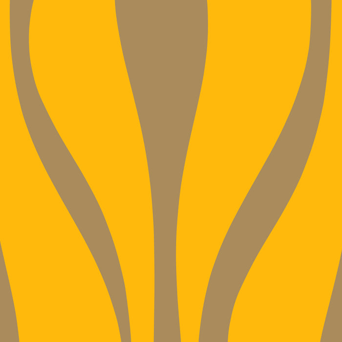 Mid Century Modern Abstract Lounge Pattern in Yellow Orange and Coffee Brown Coffee Mug Gallery Image 2