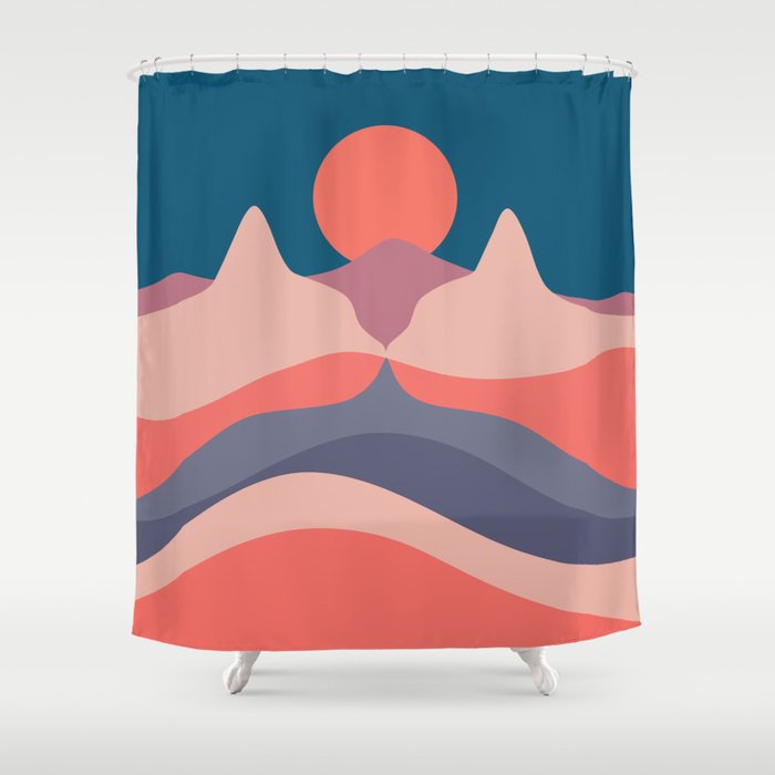 Cat Landscape 29 Shower Curtain Gallery Image 1