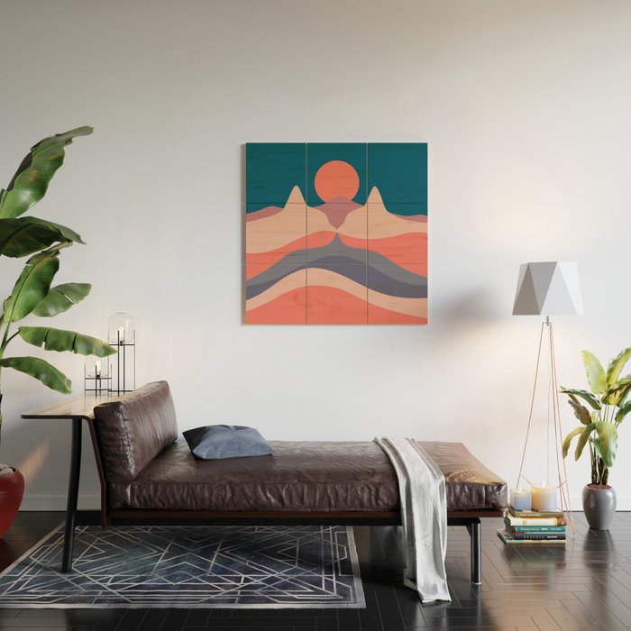 Cat Landscape 29 Wood Wall Art Gallery Image 2