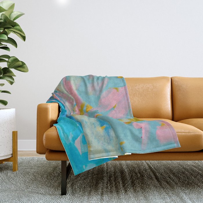 la mer in summer  Throw Blanket Gallery Image 1
