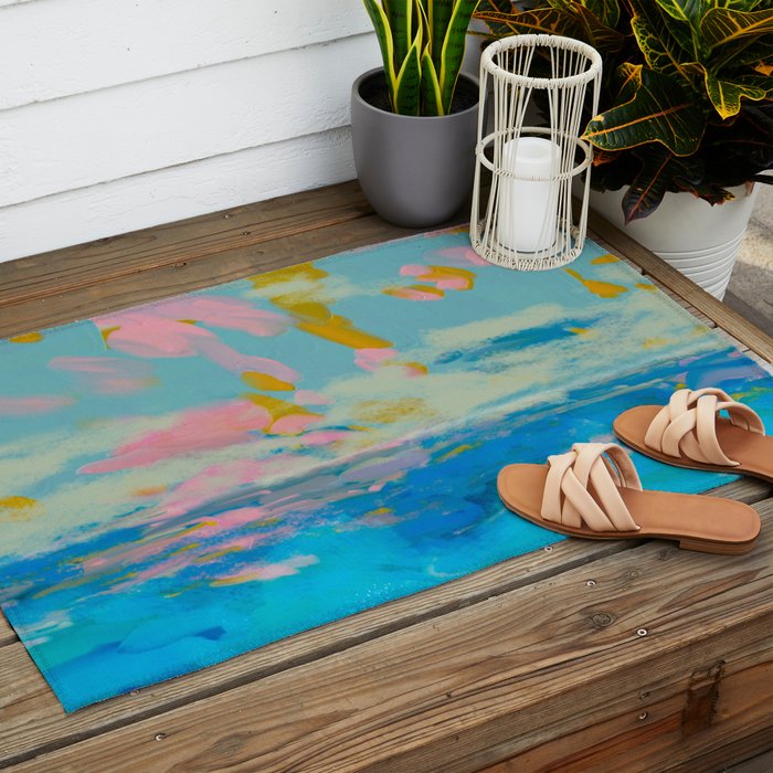 la mer in summer  Outdoor Rug Gallery Image 2