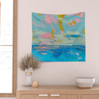 la mer in summer  Wall Tapestry Gallery Image 2