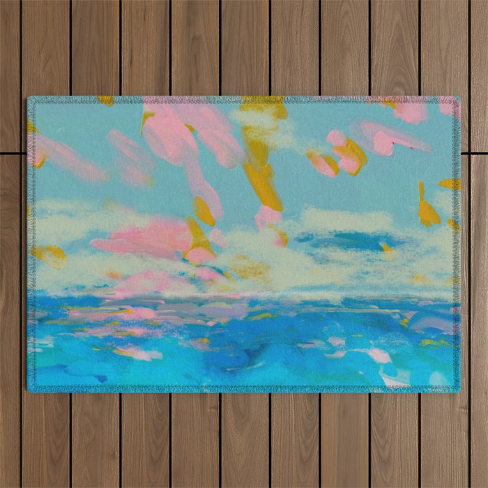la mer in summer  Outdoor Rug Gallery Image 1