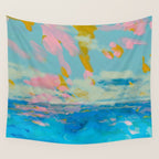 la mer in summer  Wall Tapestry Gallery Image 4