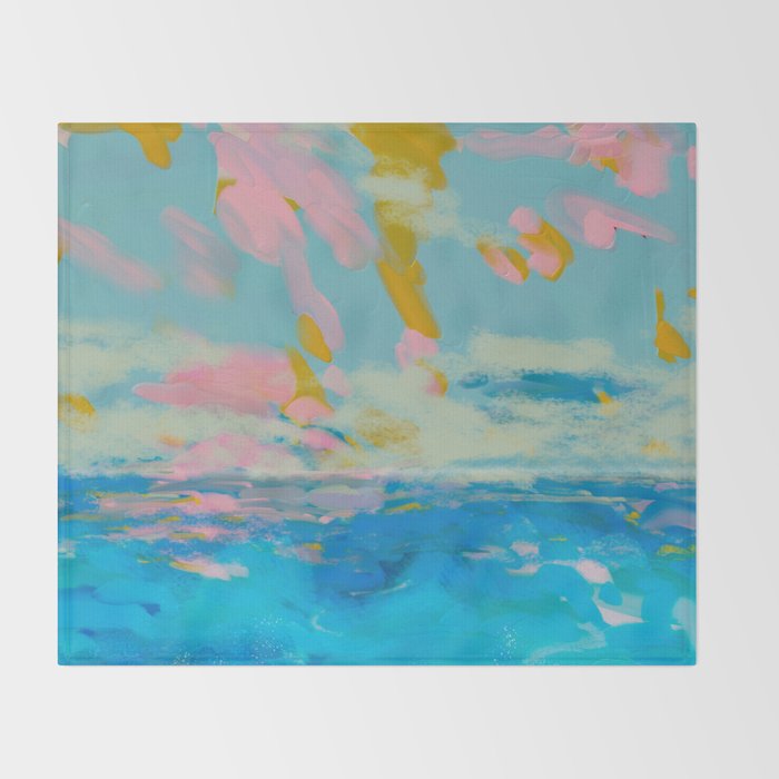 la mer in summer  Throw Blanket Gallery Image 2