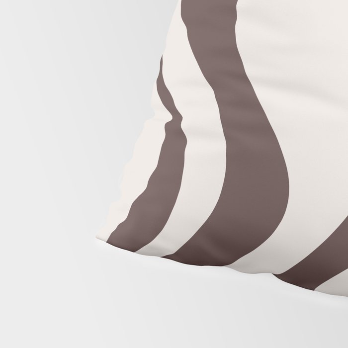 Retro Liquid Swirl Abstract Pattern in Brown Pillow Sham Gallery Image 4