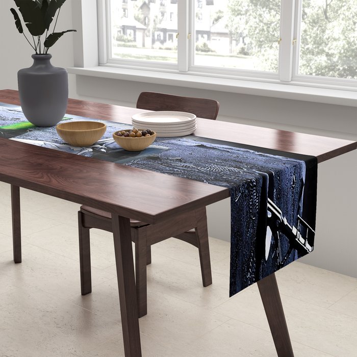 Astronaut on the Moon with beer Table Runner Gallery Image 2