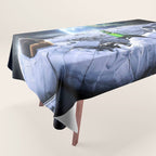 Astronaut on the Moon with beer Tablecloth Gallery Image 1