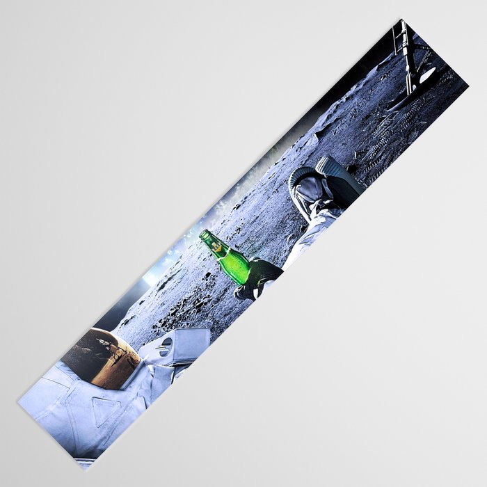 Astronaut on the Moon with beer Table Runner Gallery Image 3