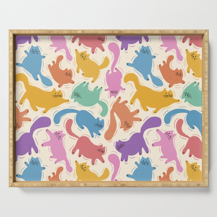 Rainbow Cats Serving Tray Gallery Image 1