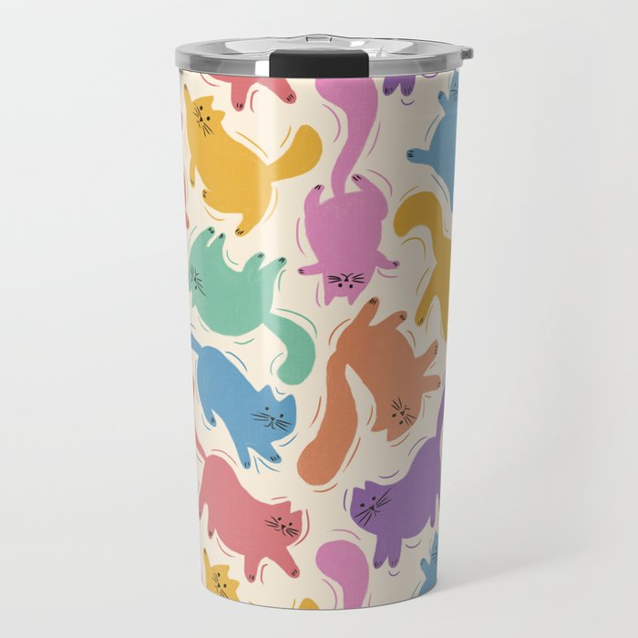 Rainbow Cats Travel Mug Gallery Image 1