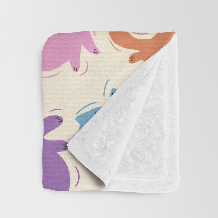 Rainbow Cats Throw Blanket Gallery Image 3