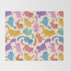 Rainbow Cats Throw Blanket Gallery Image 2
