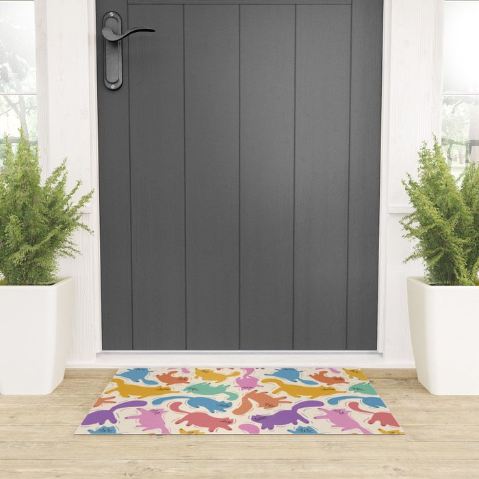 Rainbow Cats Welcome Mat Gallery Image 3